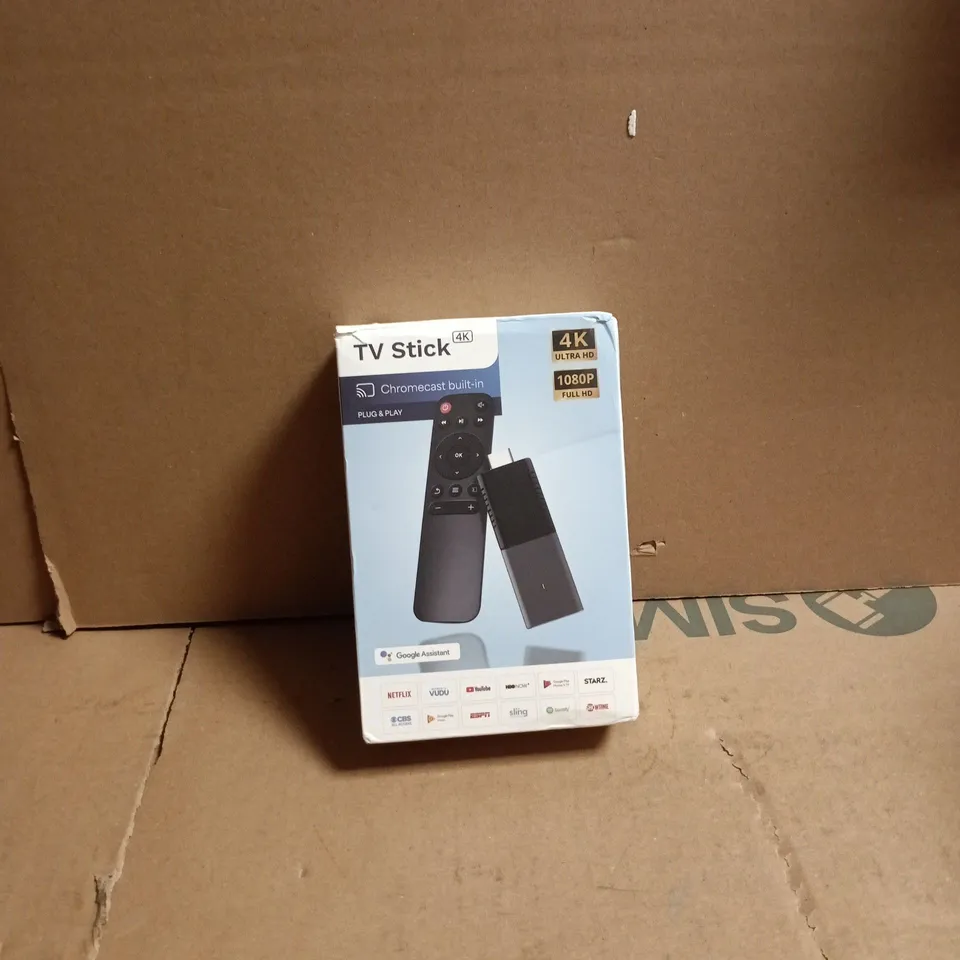 TV STICK 4K CHROMECAST BUILT IN PLUG AND PLAY BOXED