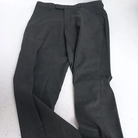 MOSS SLIM FIT TROUSERS – MEN'S, UK 28S, CHARCOAL