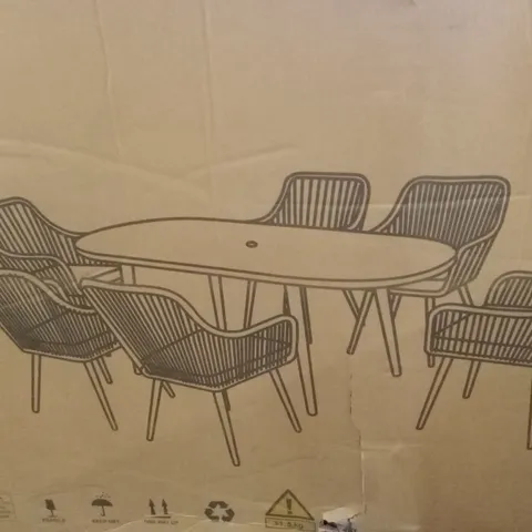 BOXED GRENEDA OUTDOOR DINING TABLE // TABLE ONLY (1 BOX)