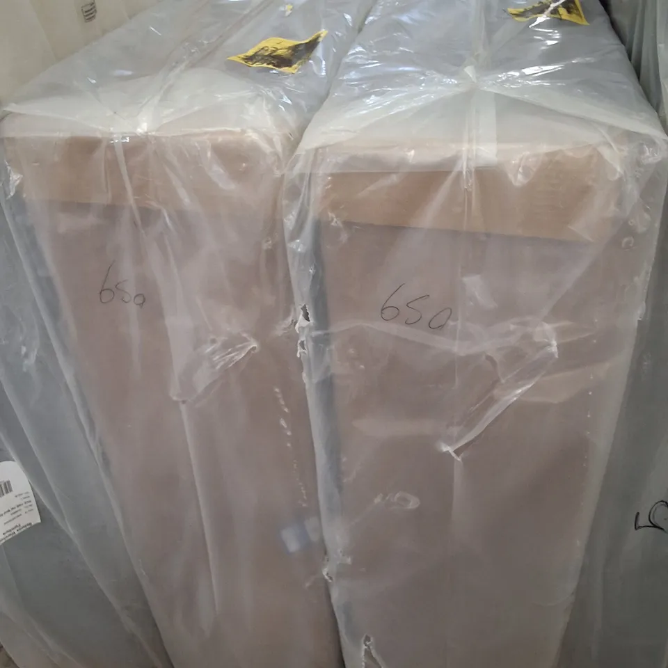 UNIVERSAL 135CM 0-DRAWER MINK PLUSH DIVAN BASE (2 PARTS)