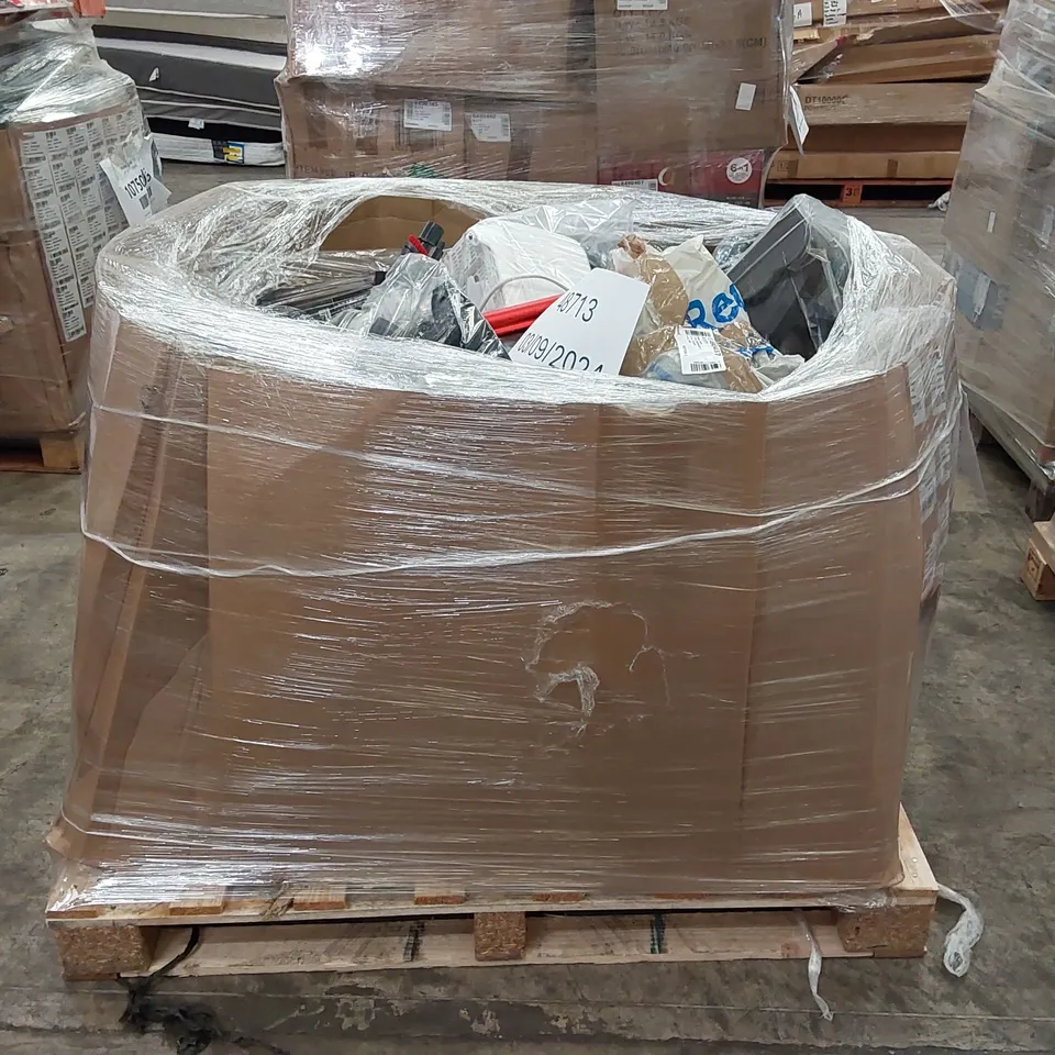 PALLET OF APPROXIMATELY 21 UNPROCESSED RAW RETURN HOUSEHOLD AND ELECTRICAL GOODS TO INCLUDE;