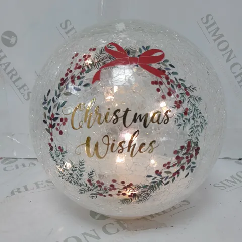 DECORATIVE CHRISTMAS GLASS BALL