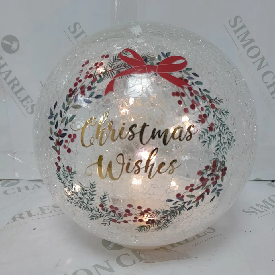DECORATIVE CHRISTMAS GLASS BALL