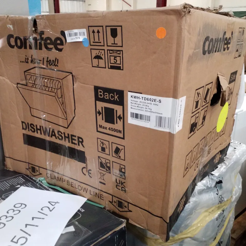 BOXED COMFEE KWH-TD602E-S FREESTANDING TABLE TOP COMPACT DISHWASHER SILVER - UNPROCESSED RAW RETURN 