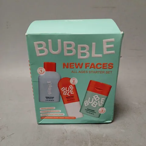 BOXED BUBBLE SKINCARE NEW FACES STARTER SET