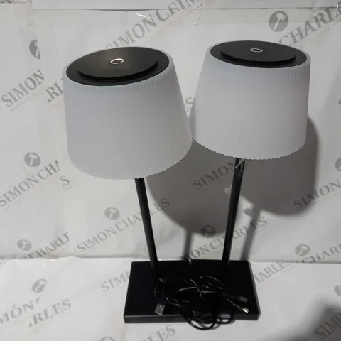 SFIXX SET OF 2 INDOOR OUTDOOR TOUCH TABLE LIGHTS BLACK