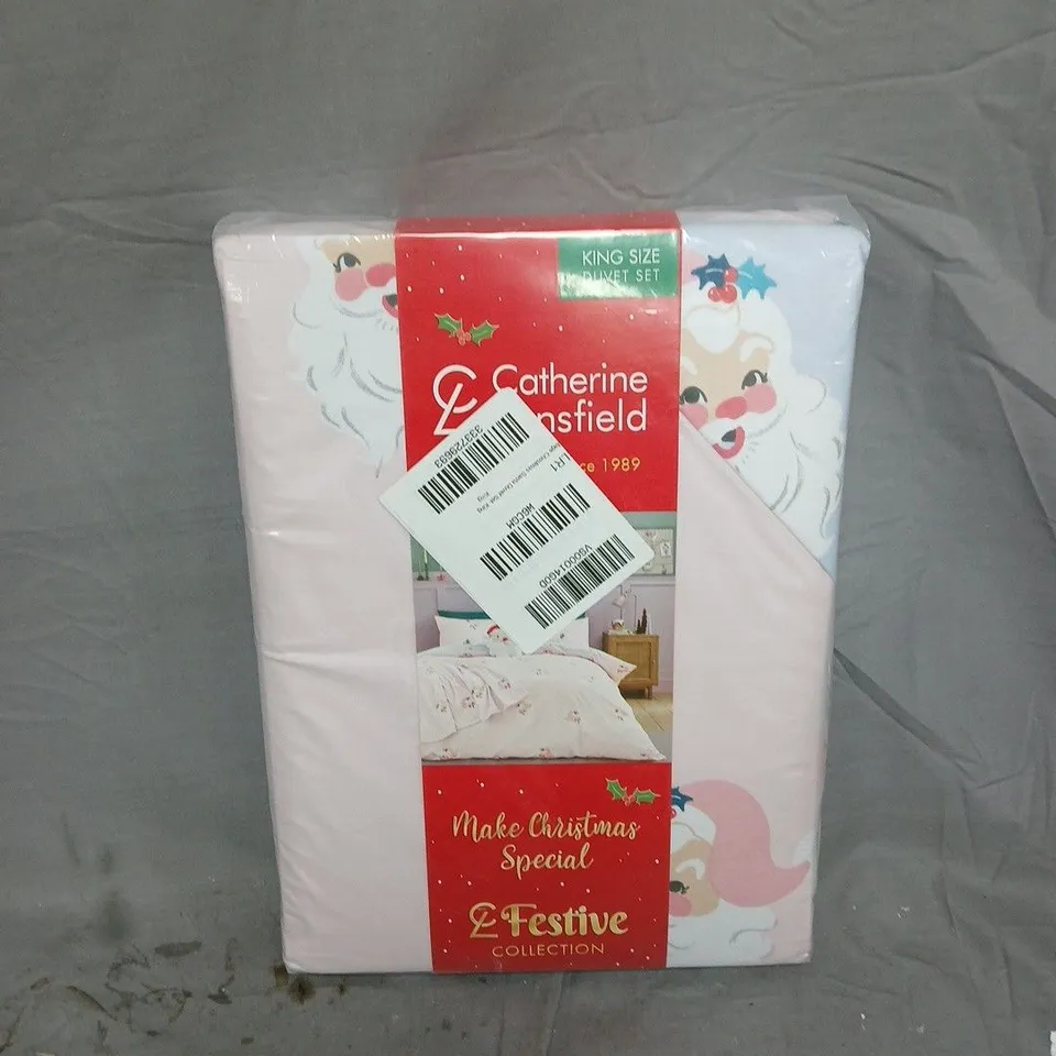CATHERINE LANSFIELD CHRISTMAS SANTA KING SIZE DUVET SET