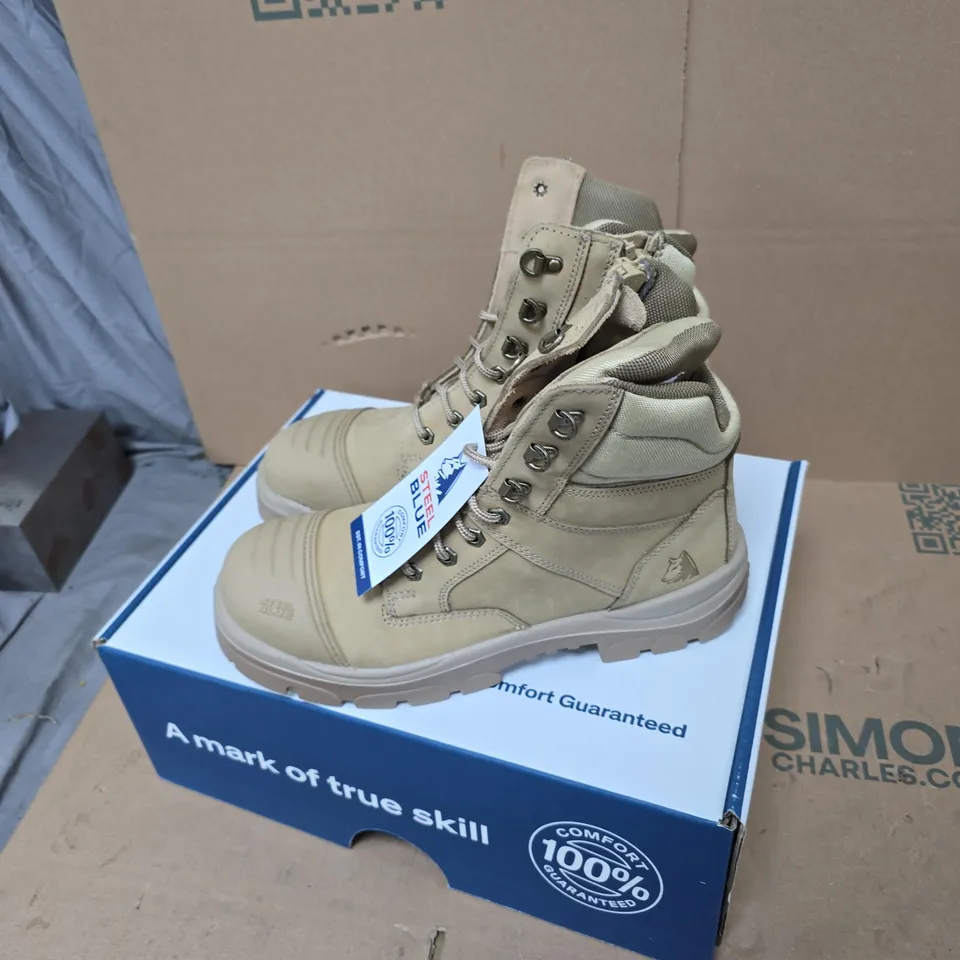 STEEL BLUE SOUTHERN CROSS ZIP SAND BOOTS UK 10