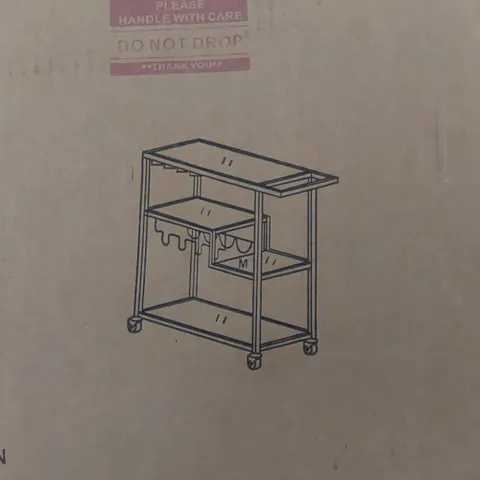 BOXED PORTER DRINKS TROLLEY - GOLD (1BOX)