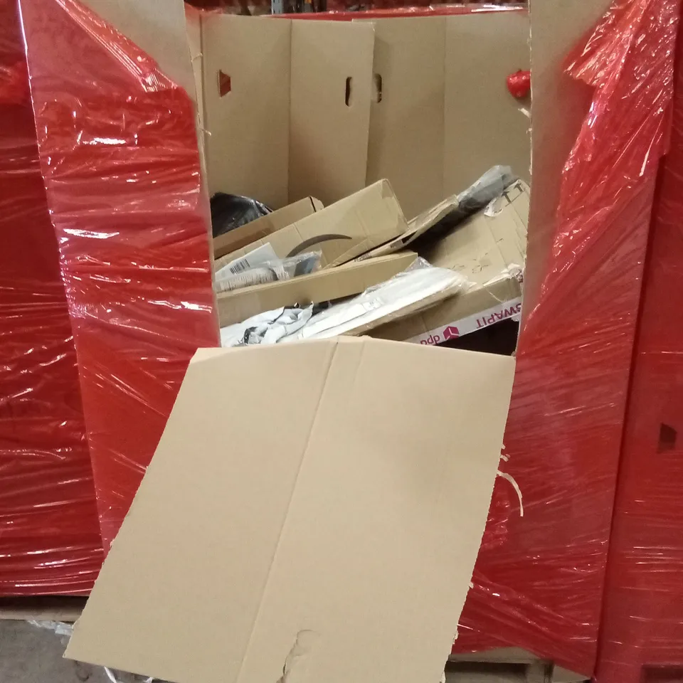 PALLET OF ASSORTED HOUSEHOLD GOODS AND PRODUCTS TO INCLUDE; DESK LAMP, LITTER PICKER ETC