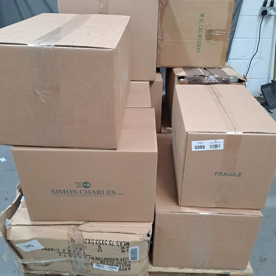 PALLET TO CONTAIN APPROXIMATELY 10 BOXES OF ASSORTED SHOES AND FOOTWEAR ITEMS IN VARIOUS STYLES AND SIZES - COLLECTION ONLY
