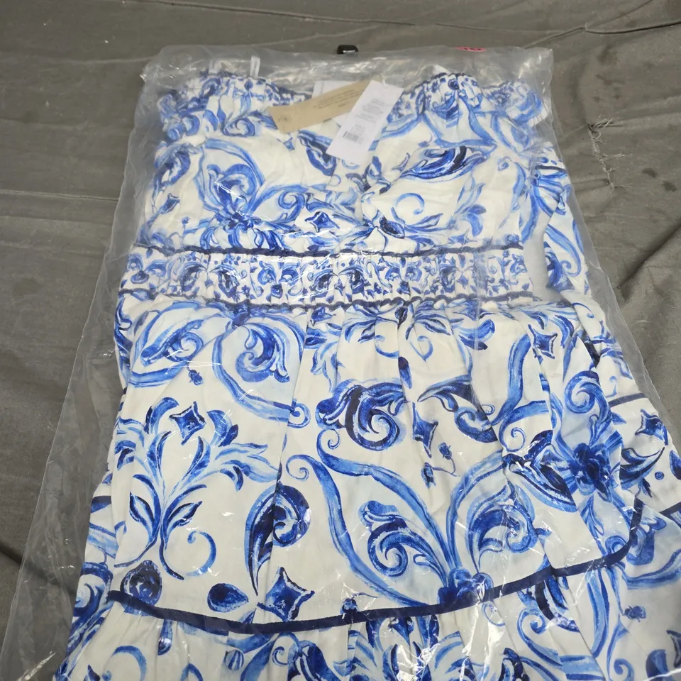 BAGGED FOREVER NEW RAVENNA OFF SHOULDER TIERED MIDI DRESS - SIZE 10