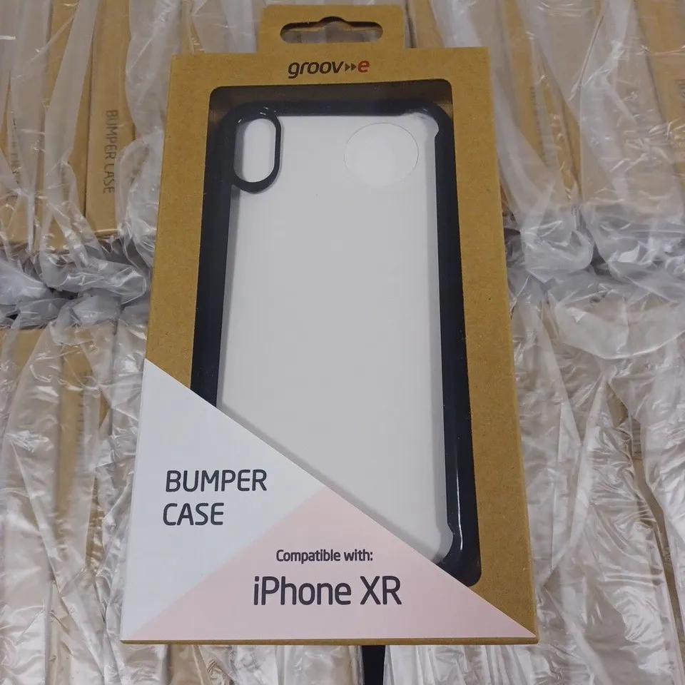 LOT OF APPROXIMATELY 100 GROOVE BUMPER TPU EDGE CASES FOR IPHONE XR
