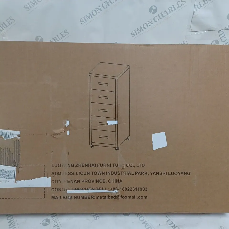 BOXED DESIGNER FLAT PACKED STORAGE CABINET 