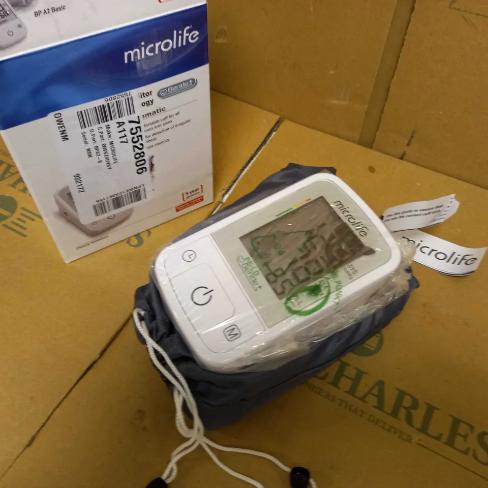 MICROLIFE BPA2-B PORTABLE AUTOMATIC UPPER ARM BLOOD PRESSURE & PULSE MONITOR 