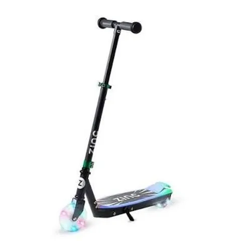 ZINC SPIRIT KIDS ELECTRIC SCOOTER - BLACK/GREEN - COLLECTION ONLY