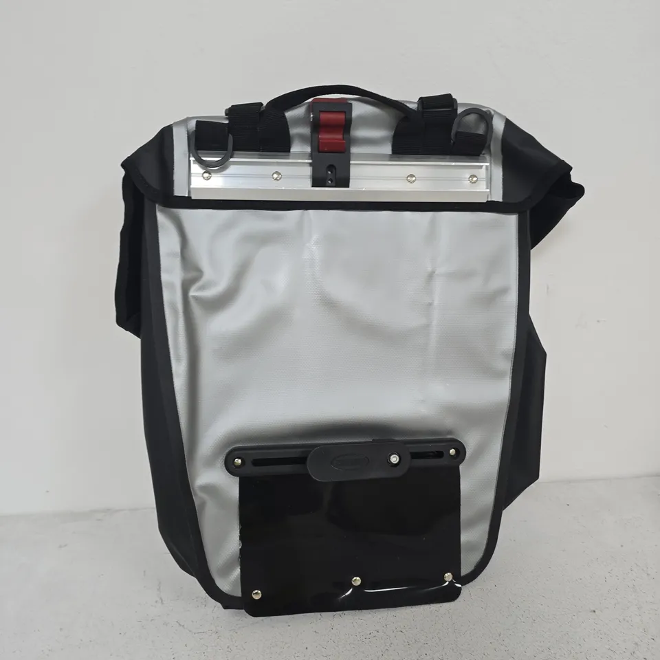 CARRADICE BICYCLE PANNIER BAGS – PAIR WITH MOUNTING HARDWARE (GREY/BLACK)