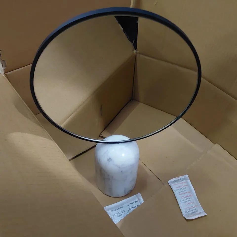 PALLET OF APPROXIMATELY 42 BRAND NEW K BY KELLY HOPPEN MARBLE BEAUTY MIRROR WHITE