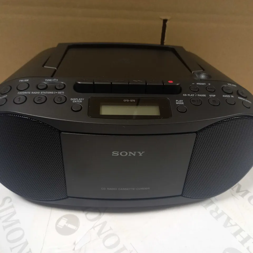 CFD-S70 SONY PORTABLE CD RADIO CASSETTE RRP £79