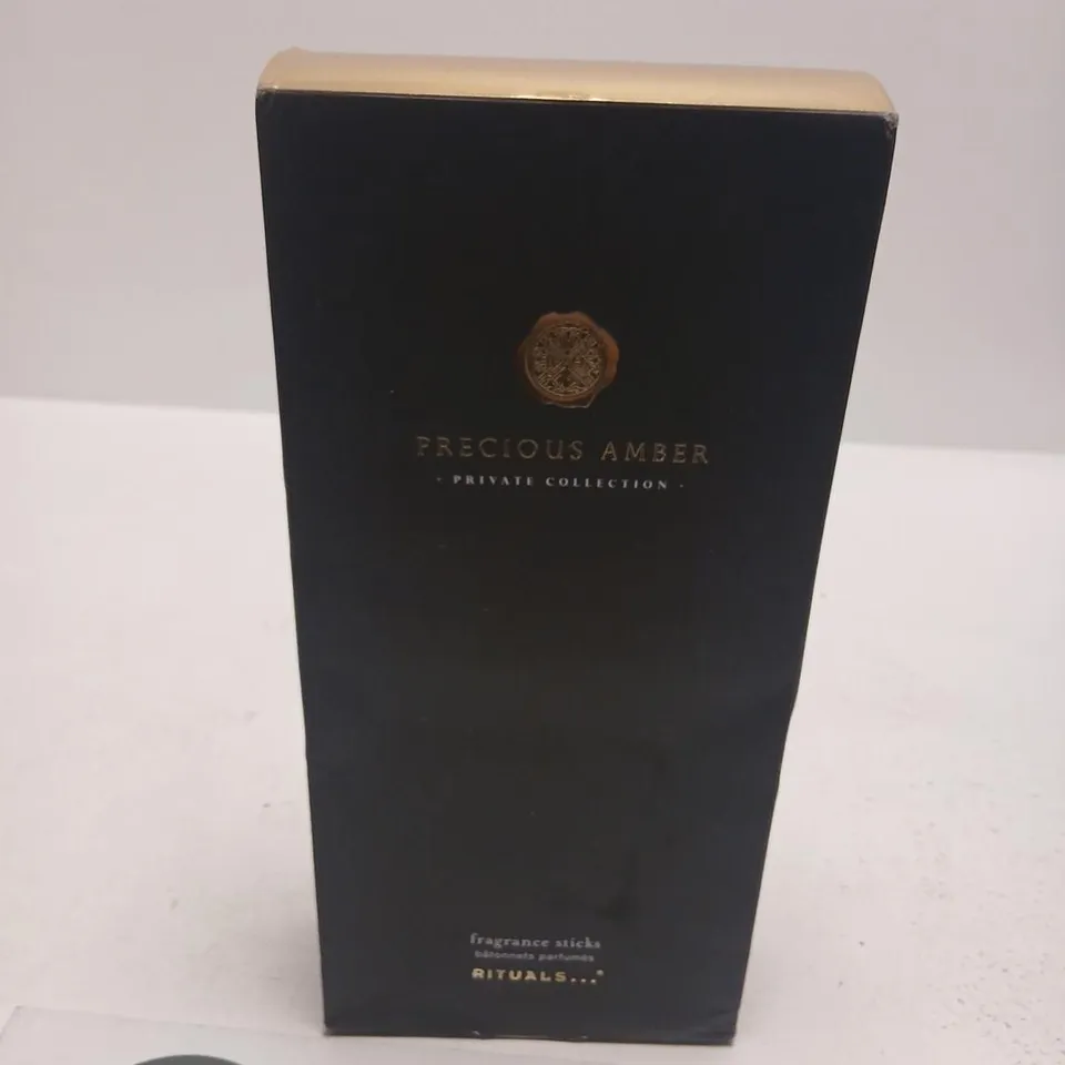 BOXED PRECIOUS AMBER PRIVATE COLLECTION FRAGRANCE STICKS 450ML