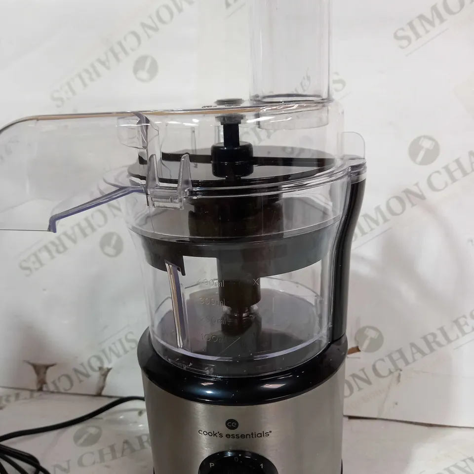 COOK'S ESSENTIALS 400ML COMPACT DOUBLE BLADE FOOD PROCESSOR