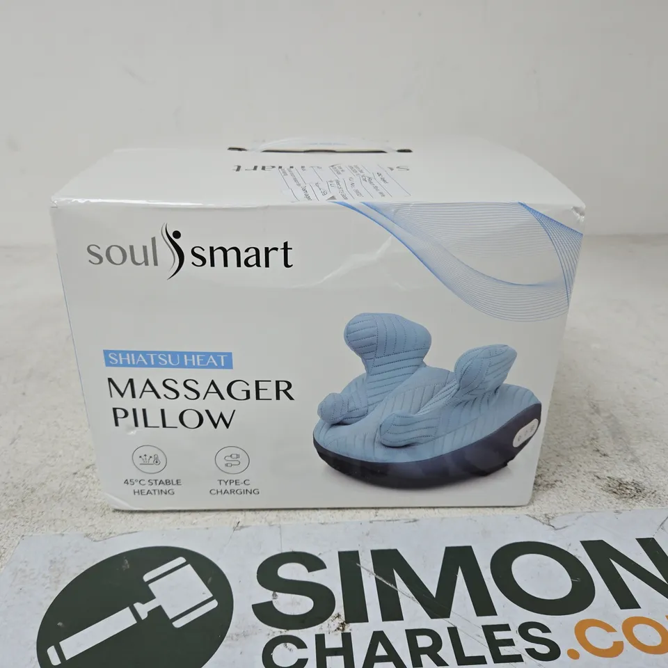 SOULSMART SHIATSU HEAT MASSAGER PILLOW – BOXED