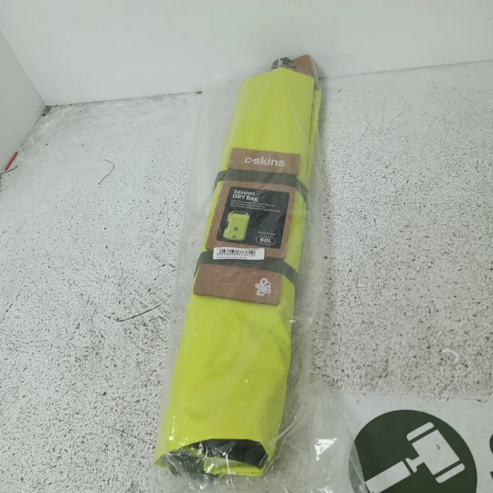 C-SKINS SESSION DRY BAG 60L – FLUORESCENT GREEN