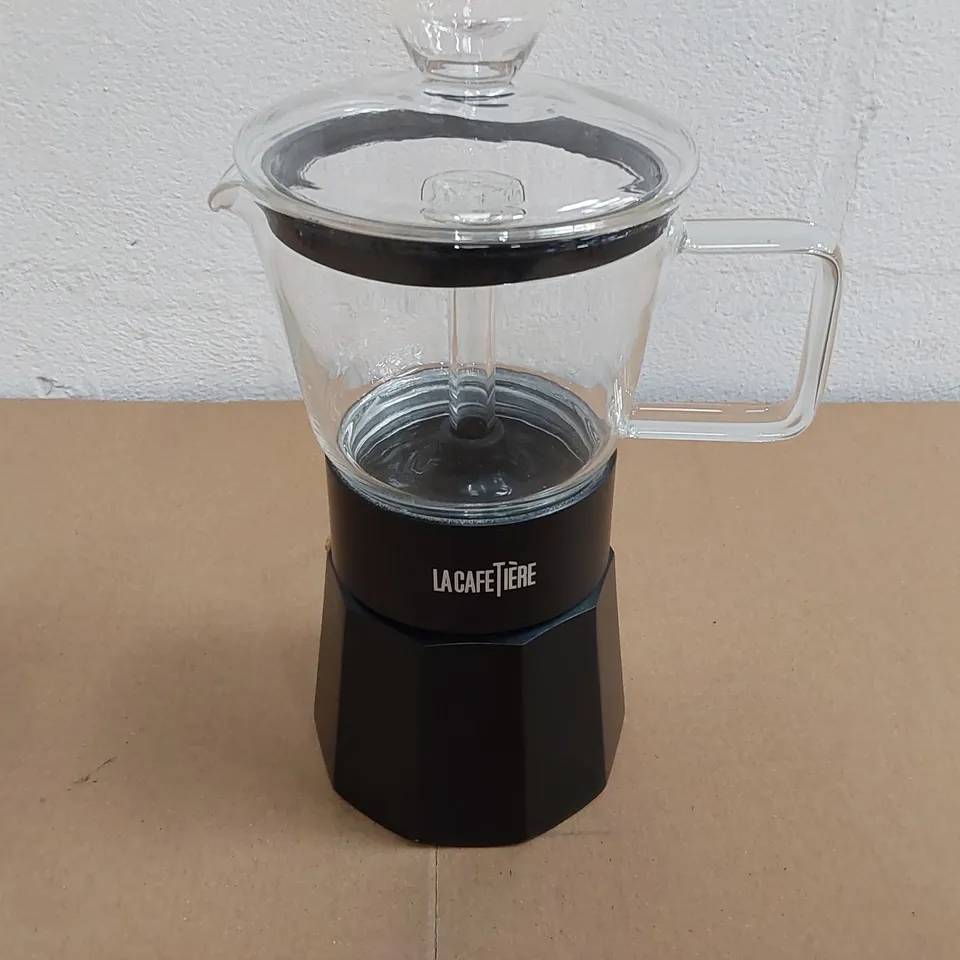 BOXED LA CAFETIERE GLASS ESPRESSO MAKER (1 BOX)