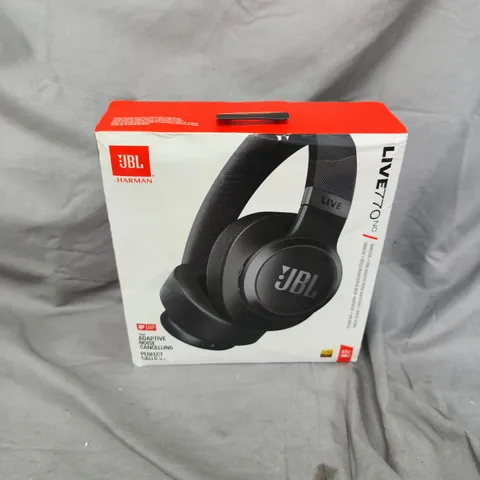 JBL LIVE LIVE770NC WIRELESS OVER-EAR HEADPHONES – BLACK, BOXED