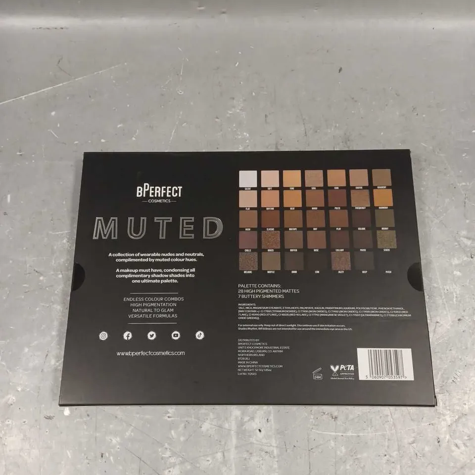 SEALED BPERFECT MUTED SHADOW PALETTE