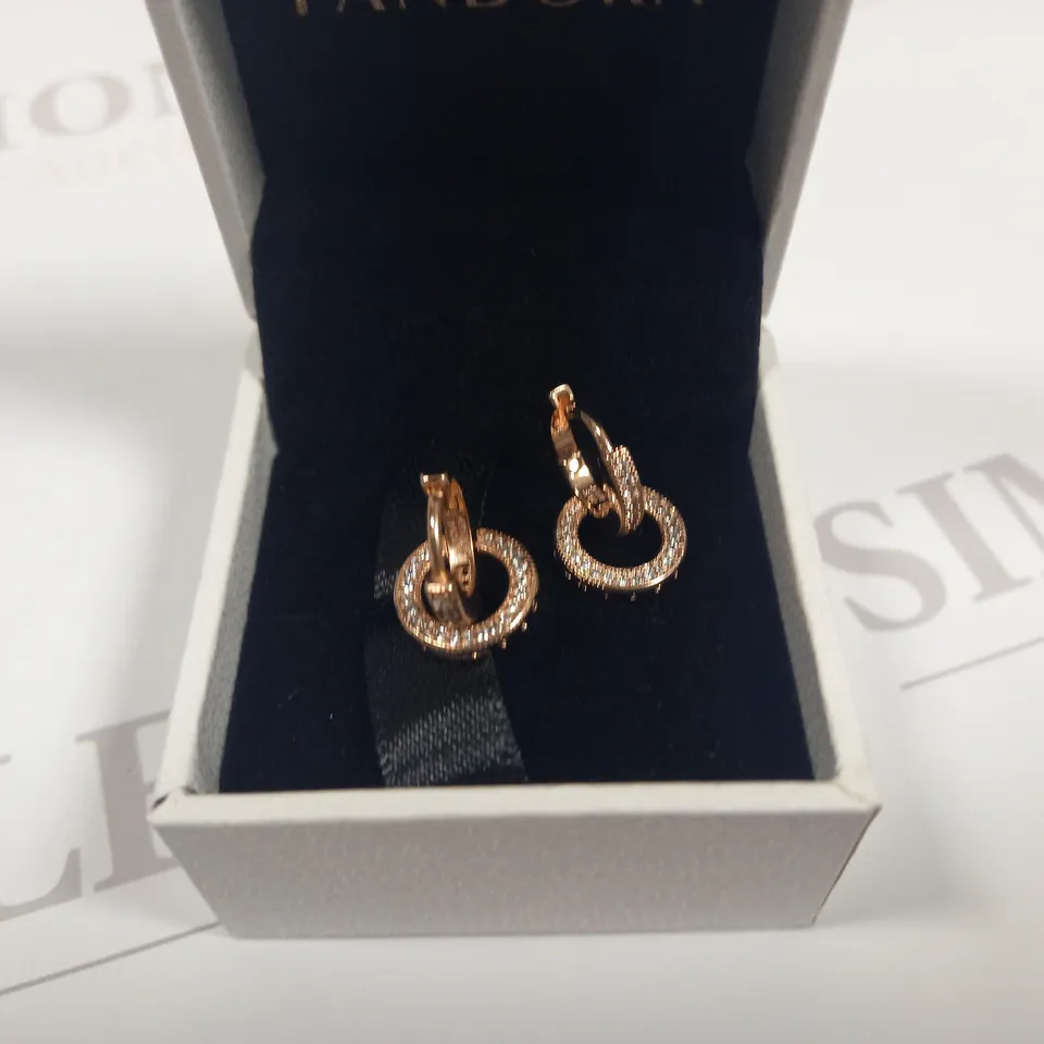 PANDORA ROSE GOLD EARRINGS
