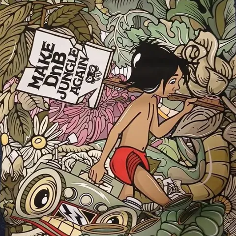 OG MOW PRINT CONCRETE JUNGLISTSβ’ 'OG MOW' A2 PRINT