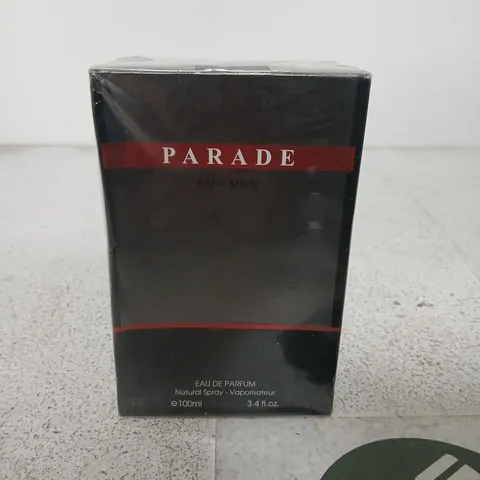 BOXED AND SEALED PARADE FOR MEN EAU DE PARFUM 100ML