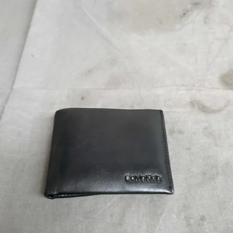 CALVIN KLEIN BLACK LEATHER BI-FOLD WALLET