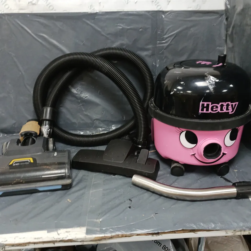 NUMATIC INTERNATIONAL HETTY COMPACT CYLINDER VACUUM - PINK RRP £159