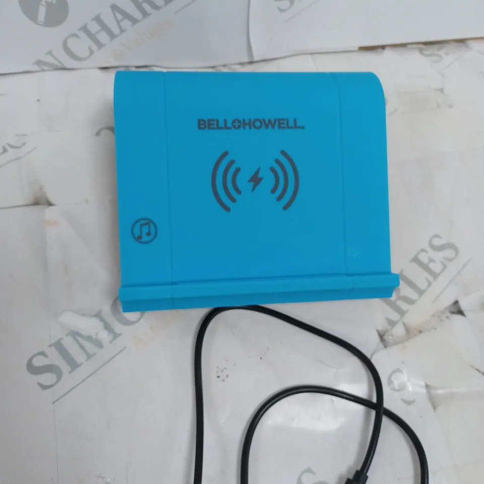 B&H BLUE WIRELESS CHARGER AND SPEAKER