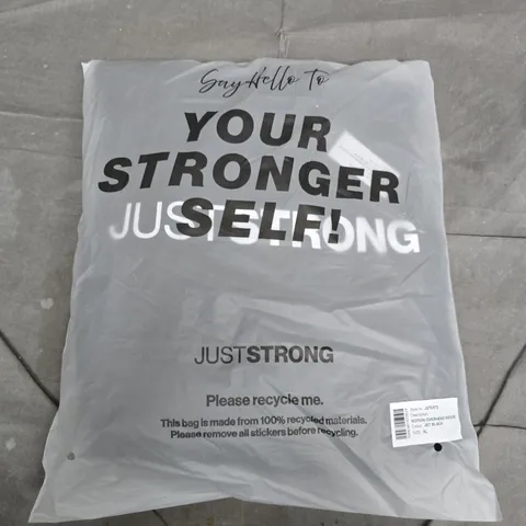 BAGGED MOTION OVERHEAD HOODIE IN JET BLACK - XL