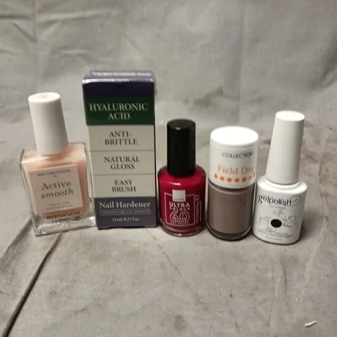 APPROXIMATELY 20 BOTTLES OF NAIL VARNISH TO INCLUDE AVON, NAIL HARDENER AND MANICURIST