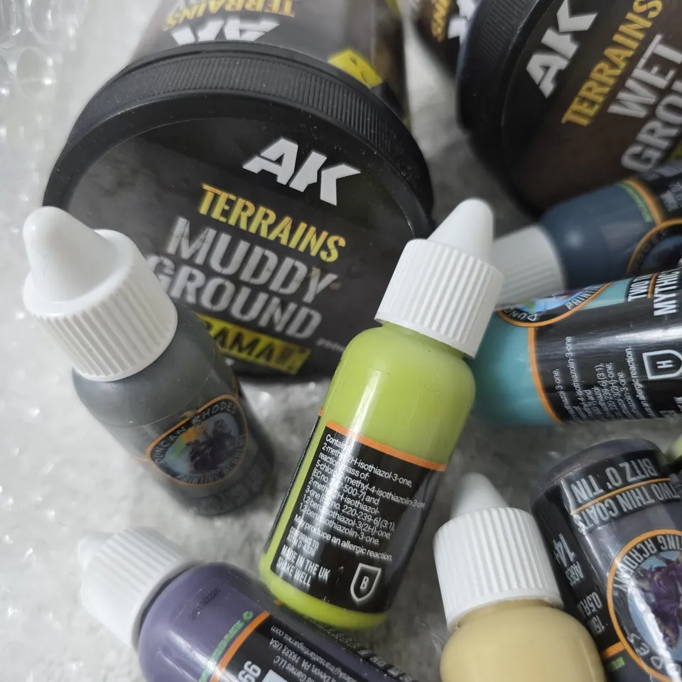 AK INTERACTIVE TERRAINS PAINT SET – ASSORTED ACRYLICS FOR MODELLING