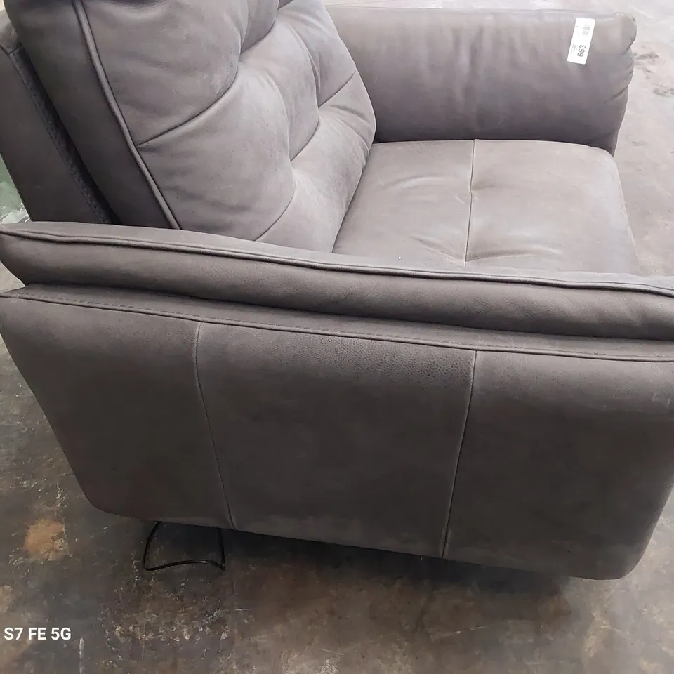 QUALITY ITALIAN DESIGNER POWER RECLINING EASY CHAIR DAMASCO LEATHER