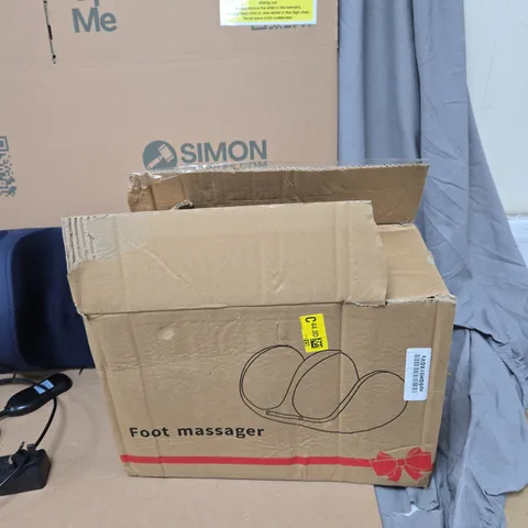 FOOT MASSAGER – BLUE FABRIC WITH POWER ADAPTOR