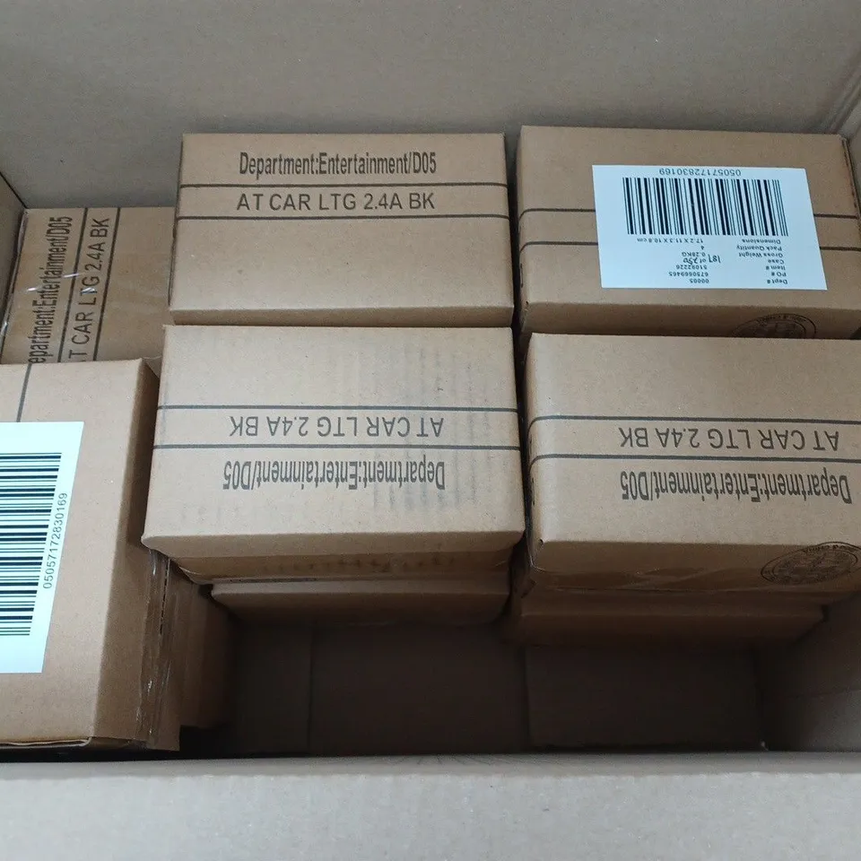 LOT OF 11 4-PACK BOXES OF BRAND NEW 0.9M CAR CHARGERS MADE FOR IPHONE - TOTAL 44 PIECES