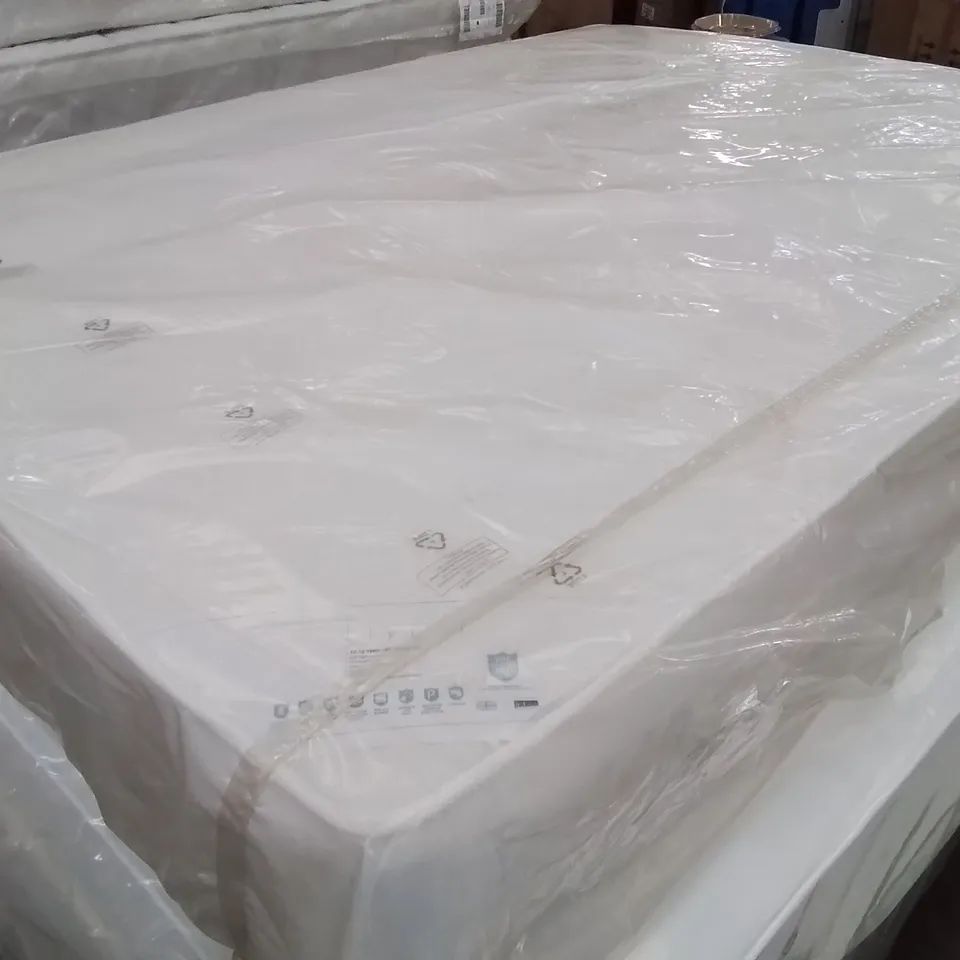 QUALITY BAGGED DOUBLE 135cm AIRSPRUNG LUXURY QUILTED MEDIUM MATTRESS