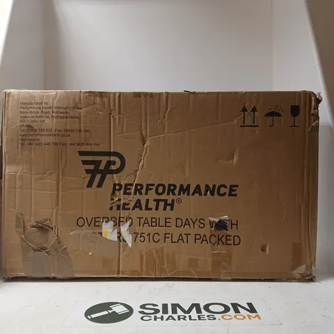 PERFORMANCE HEALTH OVERBED TABLE – FLAT PACKED