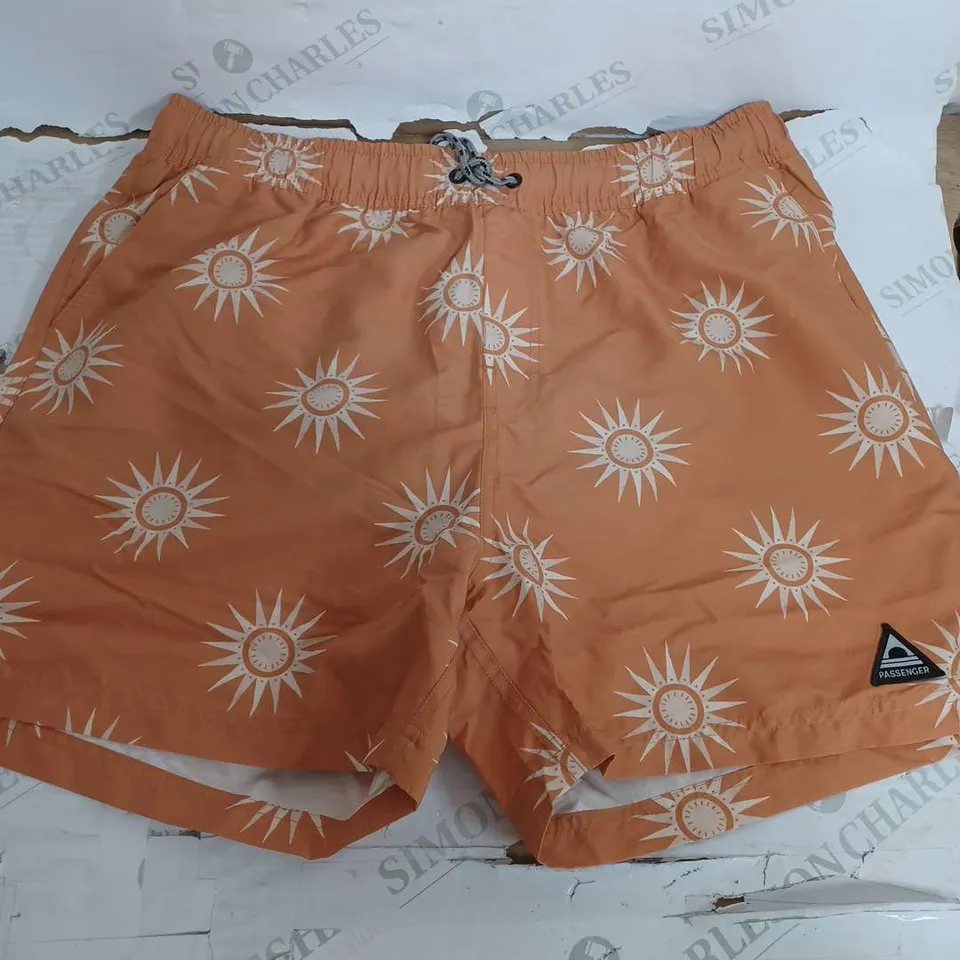 PASSENGER CALI SHORT SUNSHINE TANGERINE SWIM SHORTS - SIZE 34