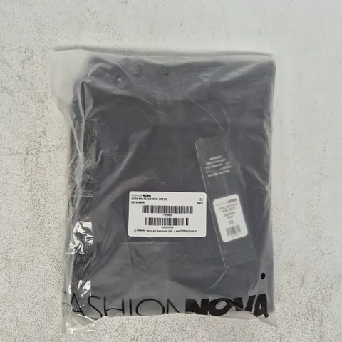 BAGGED FASHION NOVA CORA SNATCHED MINI DRESS IN BLACK SIZE 2X