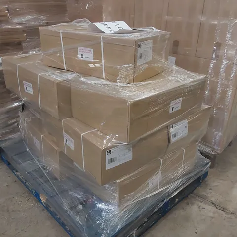 PALLET CONTAINING A LARGE QUANTITY OF ASSORTED BATHROOM FURNITURE PARTS INCLUDING: BASIN/BASE CARCASSES ECT