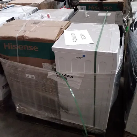 PALLET OF APPROXIMATELY 4 UNPROCESSED RAW RETURN WHITE GOODS TO INCLUDE;