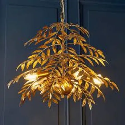 BOXED VOGUE SAGO 5 LIGHT LEAF PENDANT LIGHT (1 BOX)