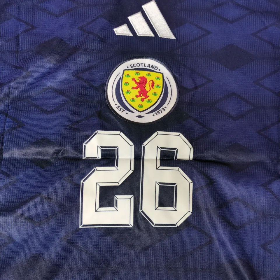 ADIDAS SCOTLAND HOME JERSEY (#26 - BARRA GIN) - SMALL